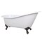Aqua Eden 61.56 L, 30.5 W, White/Matte Black, Cast Iron NHVCTND653129B0 - alternate 1